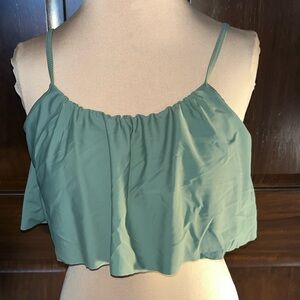 Size XL Ruffle Swim Top Worn Once